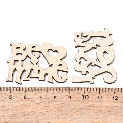 Natural Wood Cabochons WOOD-NB0001-58-1