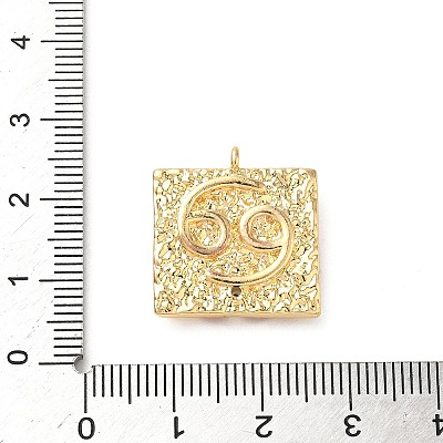 Brass Micro Pave Cubic Zirconia Enamel Pendants KK-L250-08G-05-1