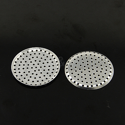 Aluminum Finger Ring/Brooch Sieve Findings FIND-D005-01-1