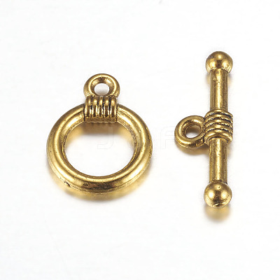 Tibetan Style Alloy Toggle Clasps GLF0034Y-NF-1