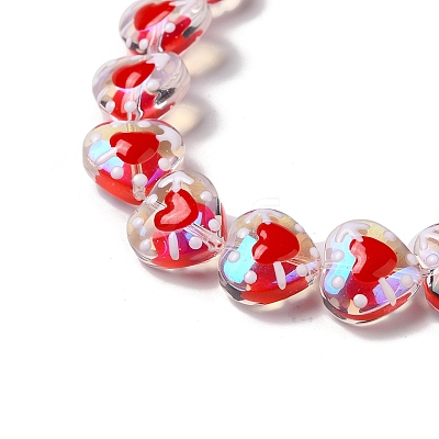 Handmade Glass Beads Strands LAMP-K037-09B-1