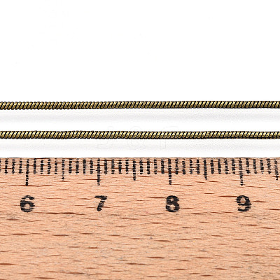 Brass Round Snake Chain CHC-WH0014-02AB-1