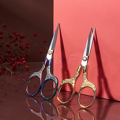4Pcs 3 Style 3cr13 Stainless Steel Scissors TOOL-SC0001-27-1
