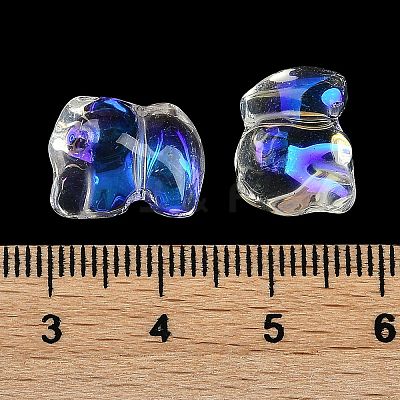 Spray Painted Glass Beads GLAA-Z007-04A-1