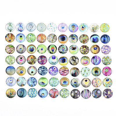 Flatback Glass Cabochons for DIY Projects GGLA-S047-04B-1