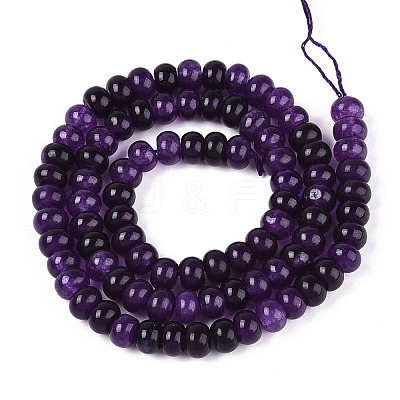 Dyed Natural White Jade Beads Strands G-T139-59A-03-1