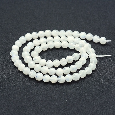 Natural Rainbow Moonstone Beads Strands G-P342-02B-6mm-AB+-1