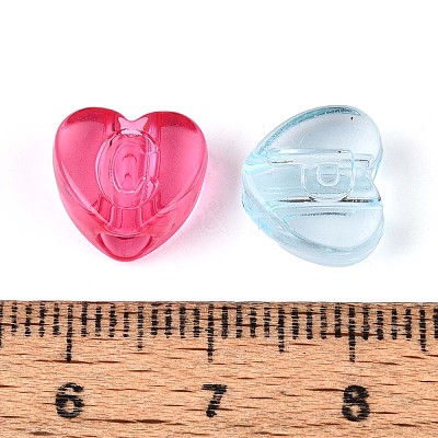 650-700G 6 Colors Transparent Acrylic Beads OACR-T029-85M-1