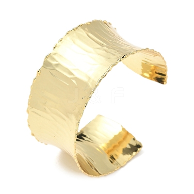 Brass Cuff Bangles for Women BJEW-A038-01A-G-1