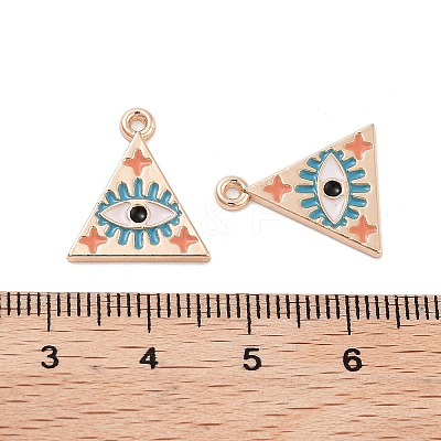 Rack Plating Alloy Enamel Pendants LS-PALLOY-S190-02KCG-1