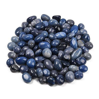 Dyed & Heated Natural Blue Aventurine Beads G-M368-08B-1