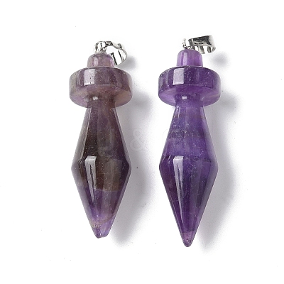 Natural & Synthetic Mixed Gemstone Pendants G-C187-03-1