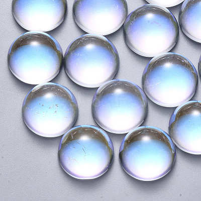 Transparent Glass Cabochons GLAA-S190-013A-E01-1