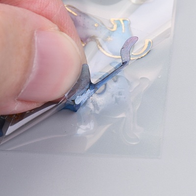 Epoxy Resin Sticker X-DIY-B009-03E-1