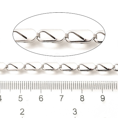 304 Stainless Steel Oval Link Chains CHS-H035-02A-P-1