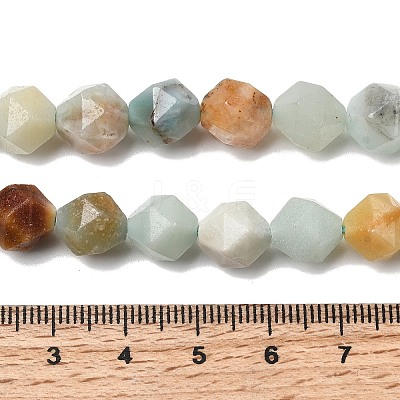 Natural Flower Amazonite Beads Strands G-Z119-A08-03-1