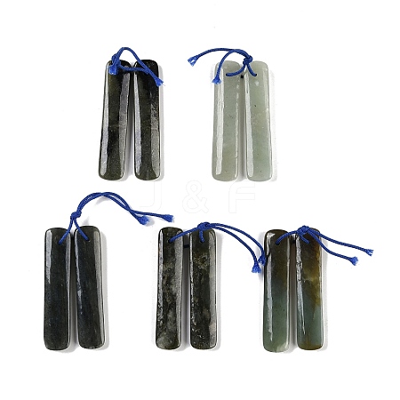 Natural  Nephrite Jade/Hetian Jade Pendants G-Q176-03-1