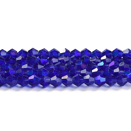 Transparent Electroplate Glass Beads Strands LS-EGLA-A039-T3mm-L06-1