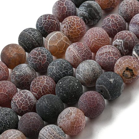 Natural Weathered Agate Beads Strands G-P538-A01-01-1