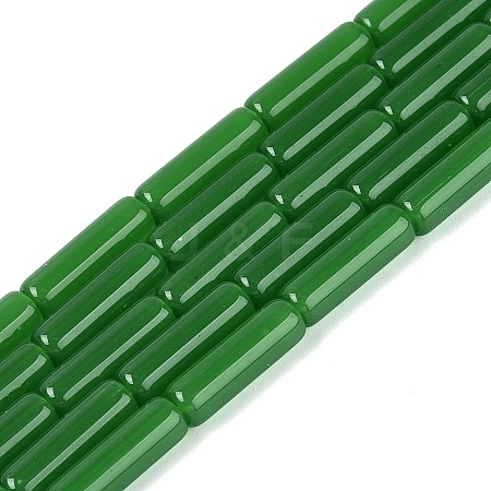 Imitation Jade Glass Beads Strands X-GLAA-N070-01A-B05-1