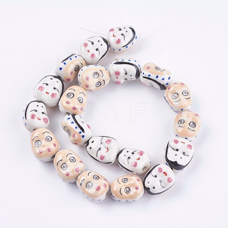 Handmade Porcelain Beads PORC-G002-32B-1
