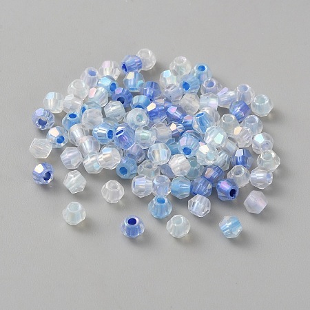 Eletroplated Transparent Glass Beads GLAA-TAC0031-002A-1
