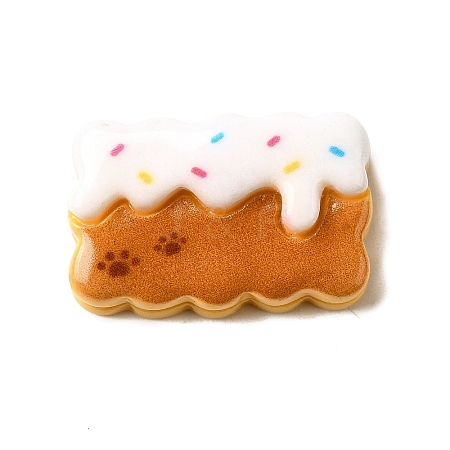 Paw Print Theme Opaque Resin Cabochon CRES-I040-02F-1