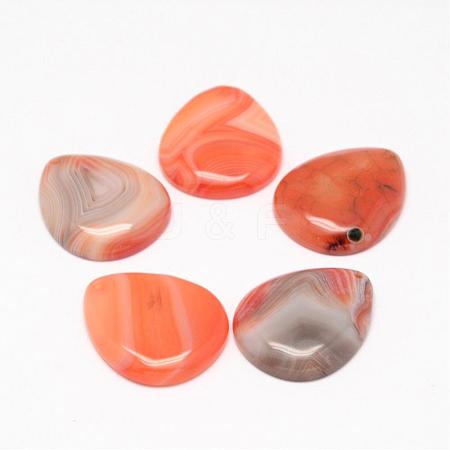 Natural Agate Pendants G-K119-12B-1