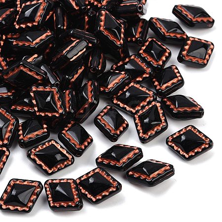 Opaque Acrylic Beads OACR-P029-07A-01-1