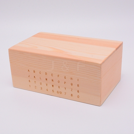 Rectangle Unfinished Wooden Box OBOX-WH0005-06-1