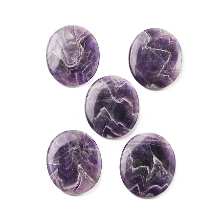 Natural Amethyst Cabochons G-A258-01E-1