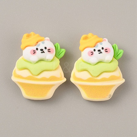 Opaque Resin Cabochons RESI-CJC0019-26F-1