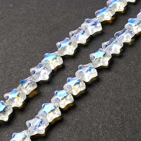 Transparent Glass Beads Strand GLAA-F112-02I-1