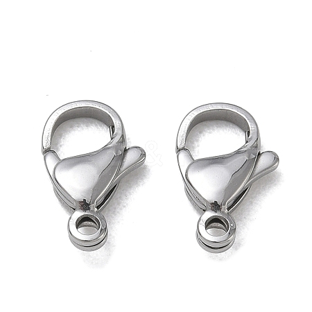 304 Stainless Steel Lobster Claw Clasps SA-CBAF1D5-25P-C-1