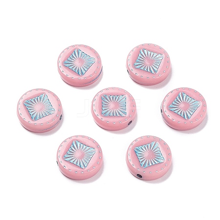Opaque Acrylic Beads LS-OACR-G016-07J-1