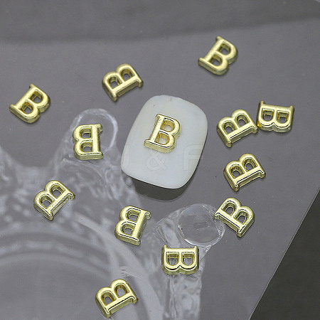 Alloy 26 Letter Shapes Nail Art Decoration MRMJ-WH0114-001-02-1