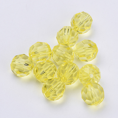 Transparent Acrylic Beads X-TACR-Q257-10mm-V21-1