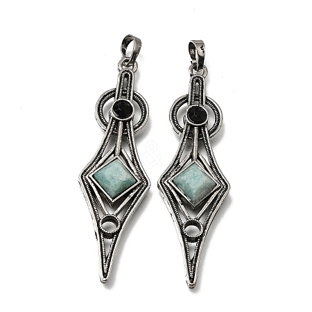 Natural Amazonite Big Pendants GG-CBA7610-01AS-07-1