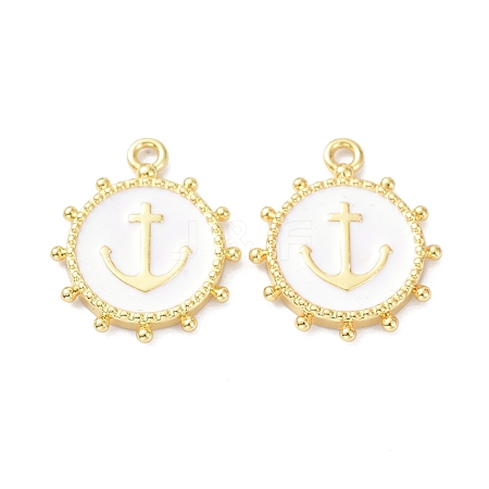Eco-Friendly Stainless Steel Enamel Pendants STAS-C031-02G-05-1
