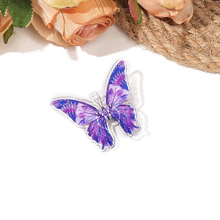 Acrylic Butterfly Alligator Hair Clips PW-WG483D5-05-1