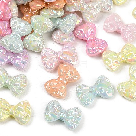 UV Plating Opaque Acrylic Beads MACR-L007-12-1