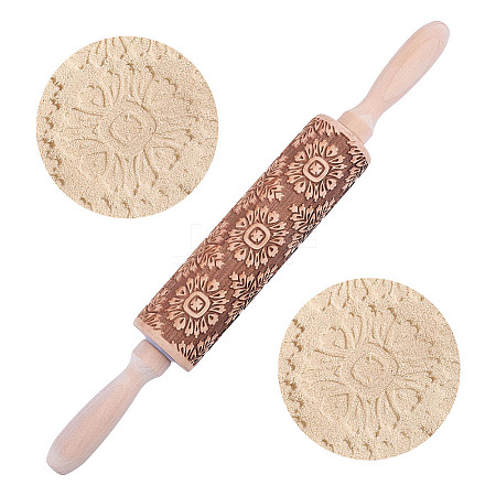 Wooden Rolling Pin AJEW-WH0609-909A-1