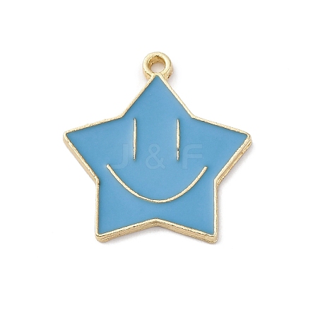 Alloy Enamel Pendants ENAM-F152-05G-02-1