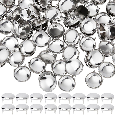 100Pcs Brass Studs Rivets KK-GF0001-24A-1