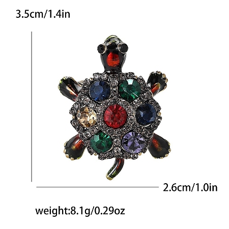 Alloy and Glass Rhinestone Brooch PW-WG937A4-04-1