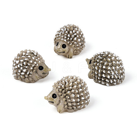 Synthetic Resin Hedgehog Miniature Ornaments AJEW-WH0606-67B-1