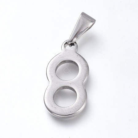 Non-Tarnish 304 Stainless Steel Pendants STAS-L210-05A-P-1