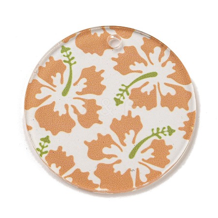 Opaque Acrylic Pendants BACR-C001-01H-1
