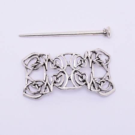 Tibetan Style Alloy Hair Forks OHAR-WH0016-34-1