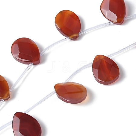 Natural Red Agate(Dyed & Heated) Beads Strands G-A259-A01-01-1